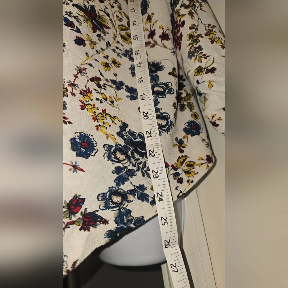 Jules & Leopold Floral Open Front Kimono Cardigan Jacket - Picture 5 of 7